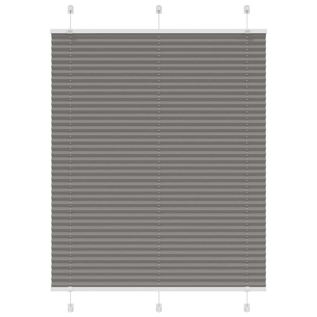 vidaXL Плисирана щора Антрацит 110x150 cm Ширина на плата 1094 cm