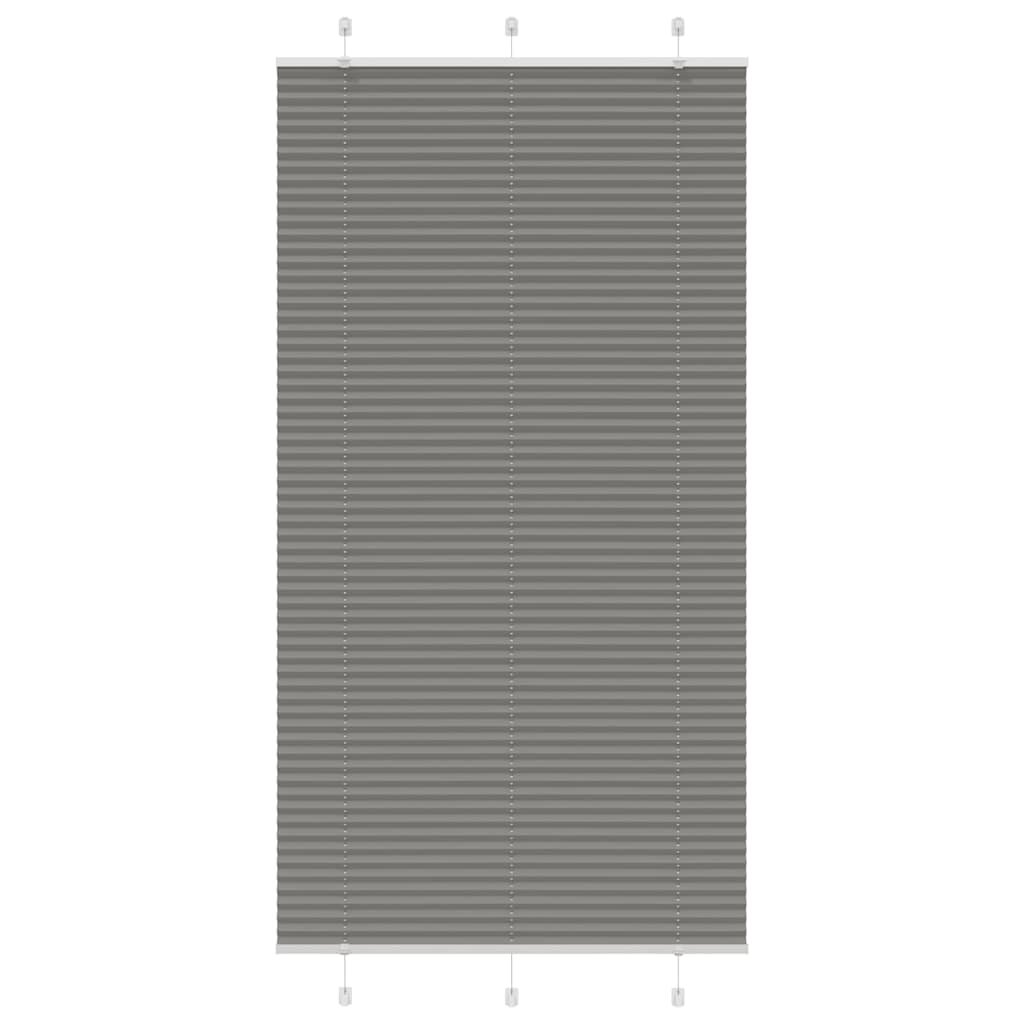 vidaXL Плисирана щора Антрацит 110x200 cm Ширина на плата 1094 cm