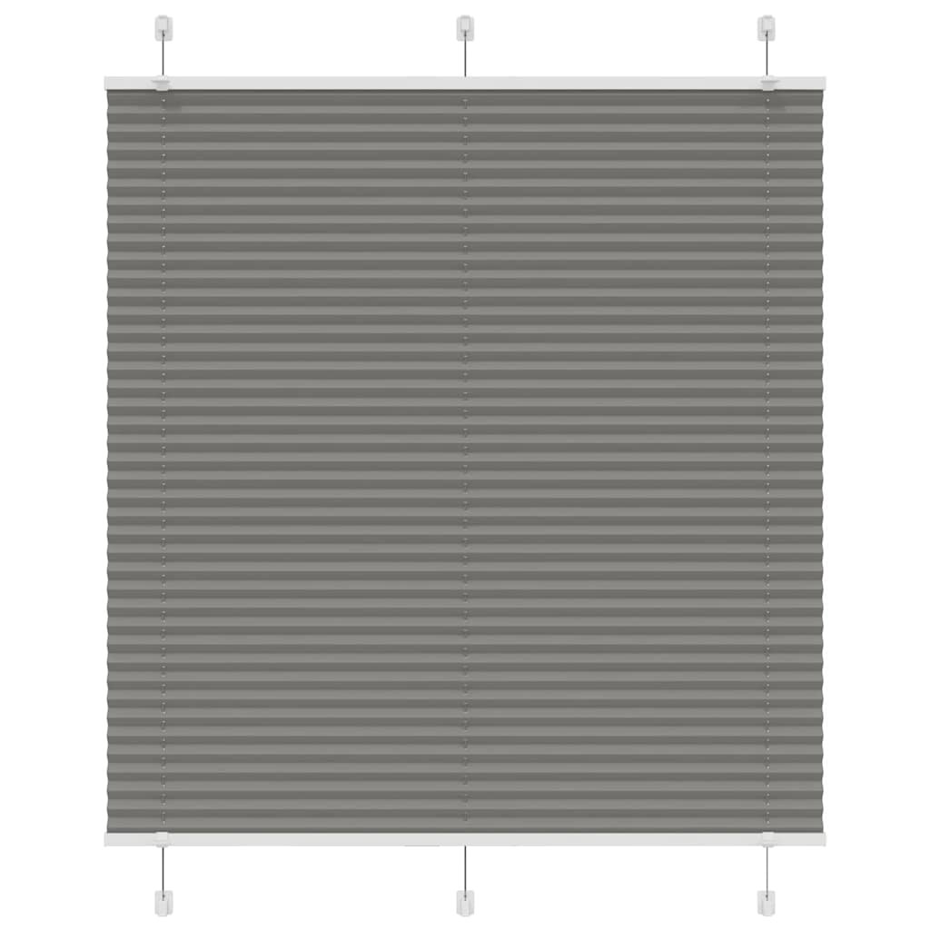 vidaXL Плисирана щора Антрацит 115x150 cm Ширина на плата 1144 cm