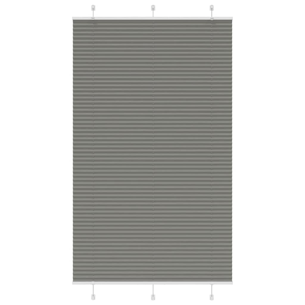 vidaXL Плисирана щора Антрацит 120x200 cm Ширина на плата 1194 cm
