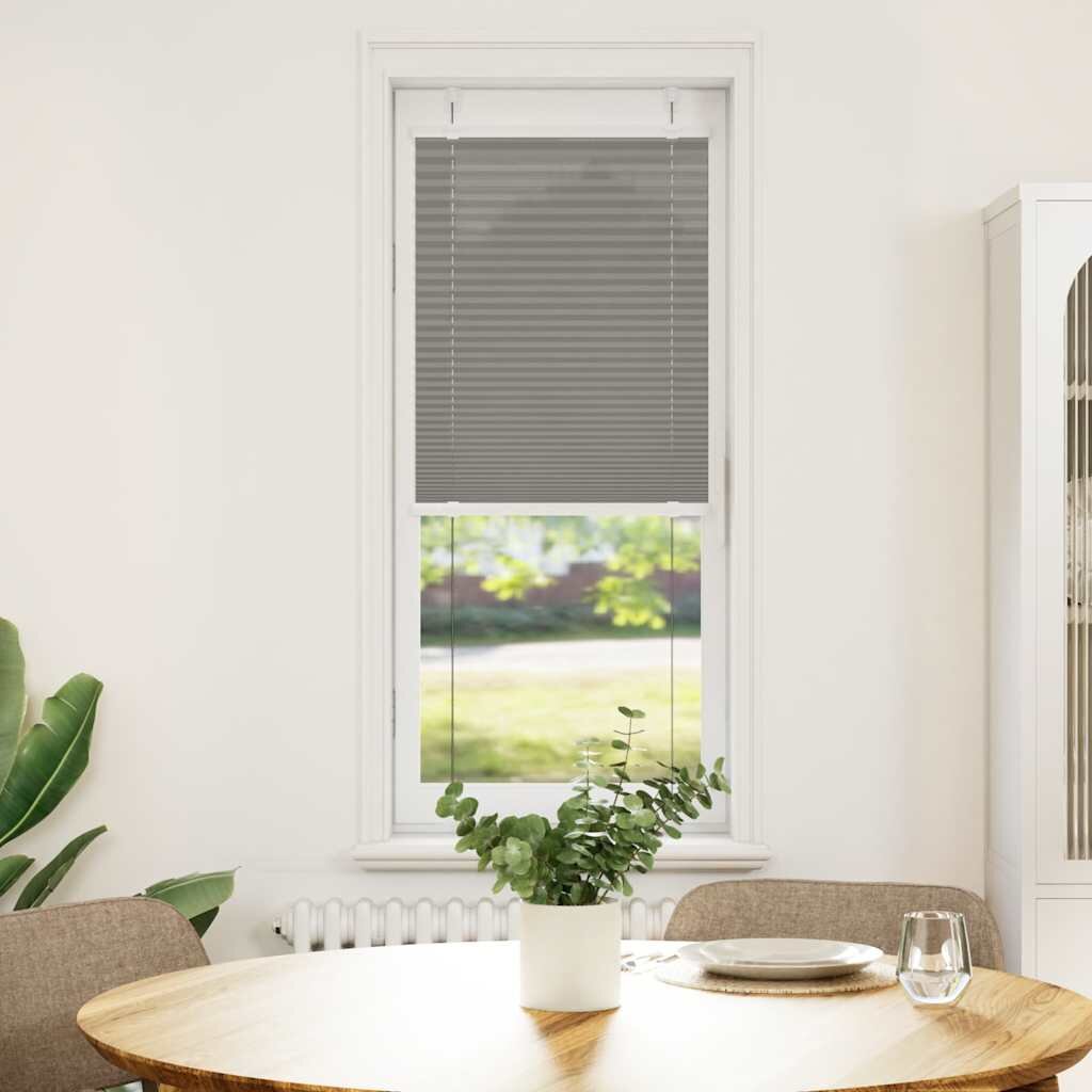 vidaXL Плисирана щора Антрацит 40x150 cm Ширина на плата 394 cm
