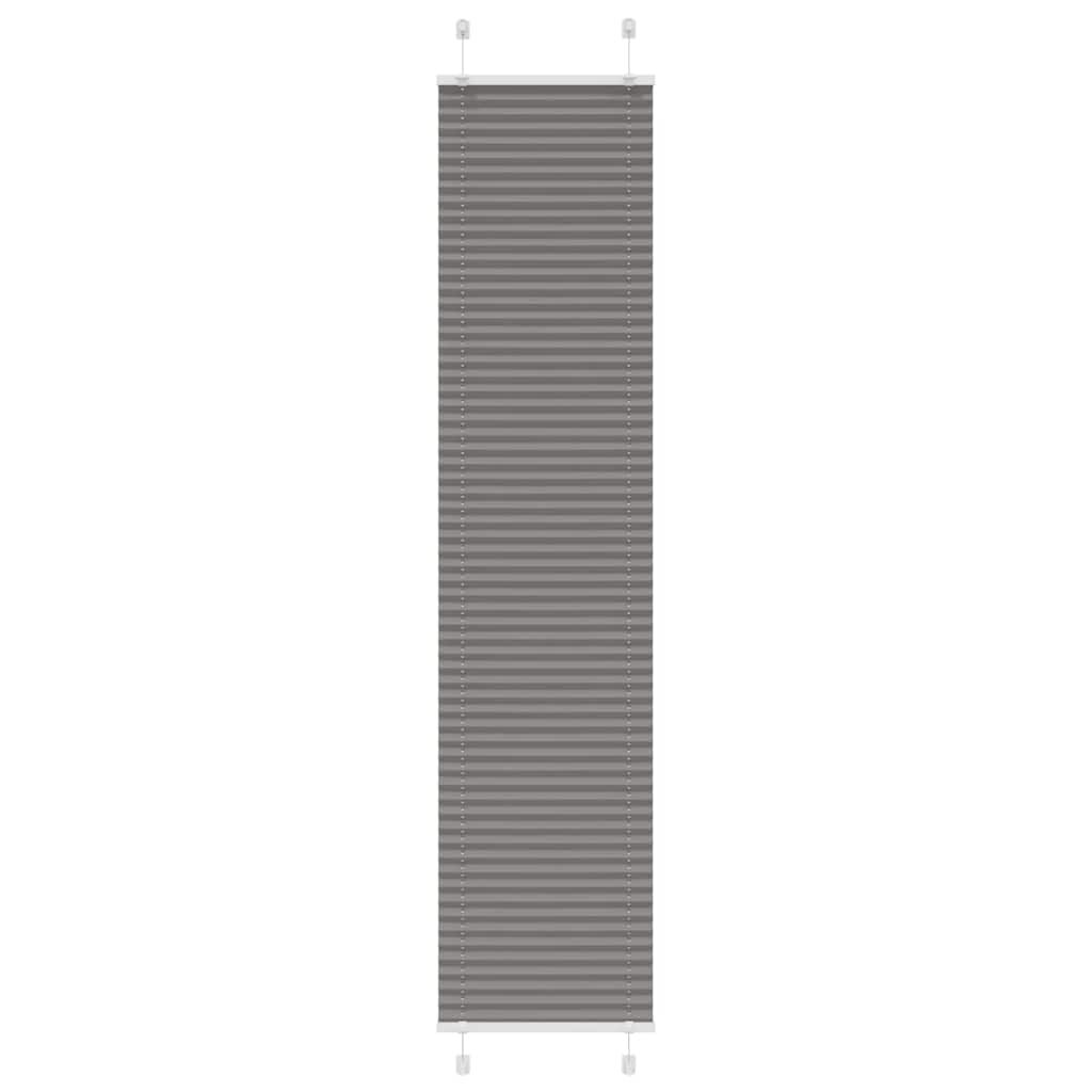 vidaXL Плисирана щора Антрацит 45x200 cm Ширина на плата 444 cm