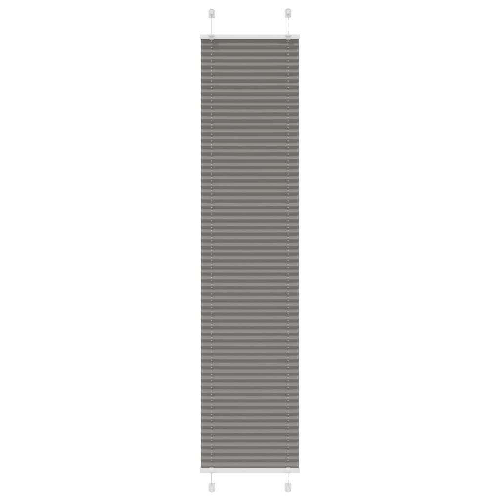 vidaXL Плисирана щора Антрацит 50x200 cm Ширина на плата 494 cm