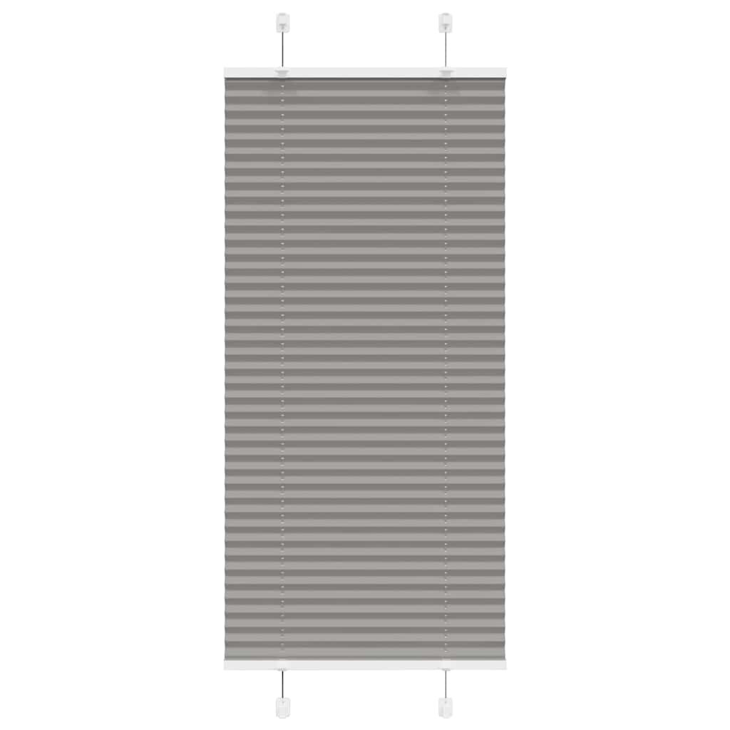vidaXL Плисирана щора Антрацит 55x150 cm Ширина на плата 544 cm