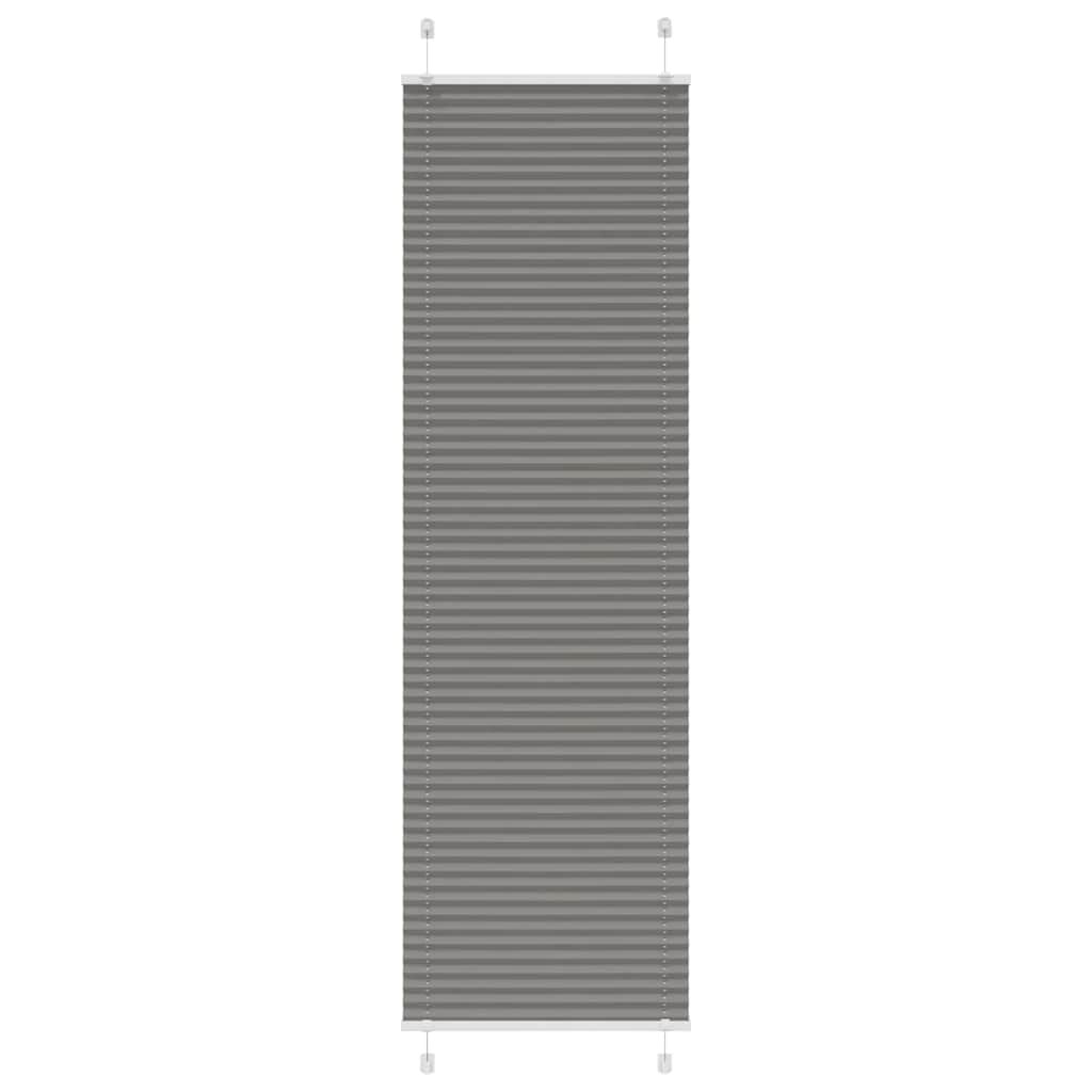 vidaXL Плисирана щора Антрацит 55x200 cm Ширина на плата 544 cm