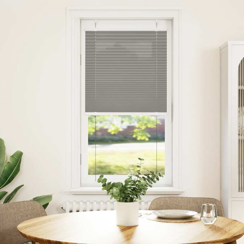 vidaXL Плисирана щора Антрацит 60x100 cm Ширина на плата 594 cm
