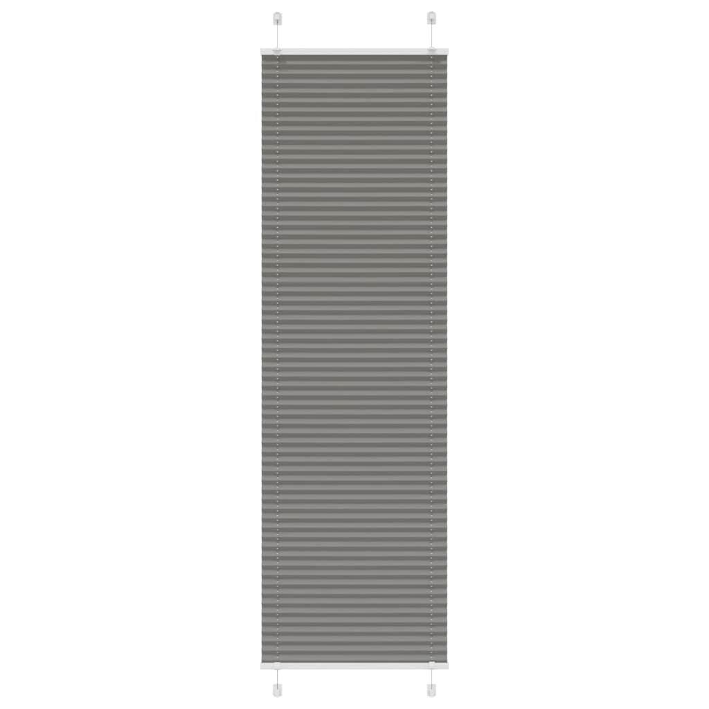 vidaXL Плисирана щора Антрацит 60x200 cm Ширина на плата 594 cm