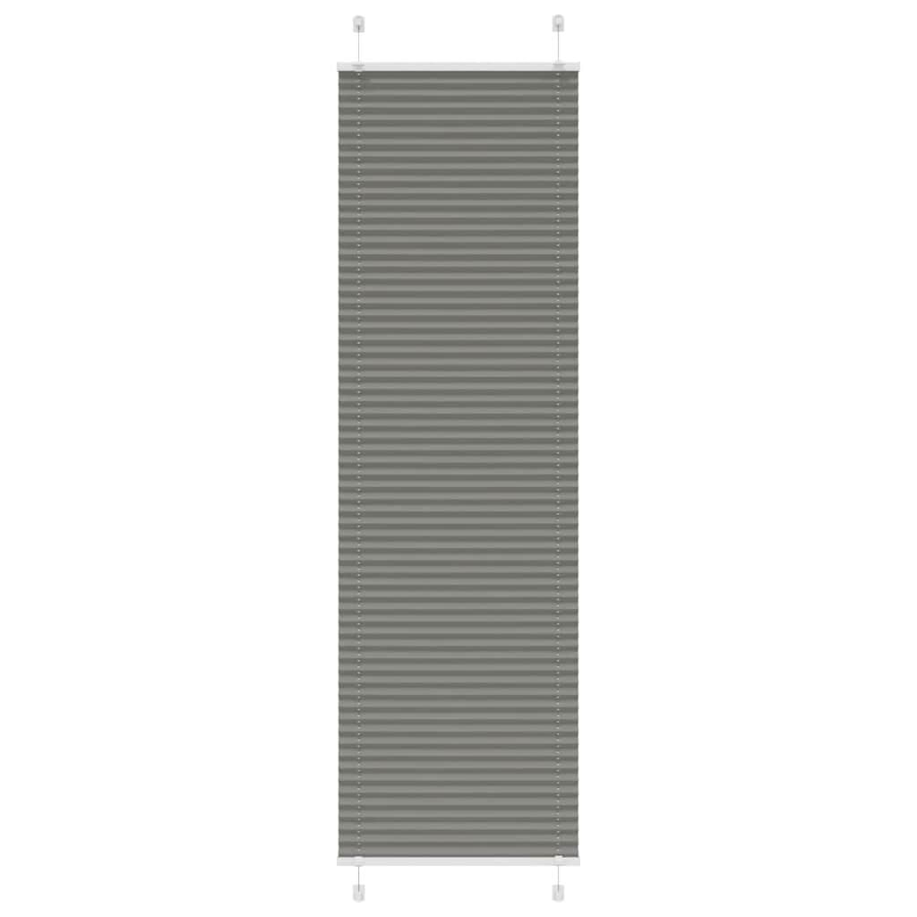 vidaXL Плисирана щора Антрацит 65x200 cm Ширина на плата 644 cm