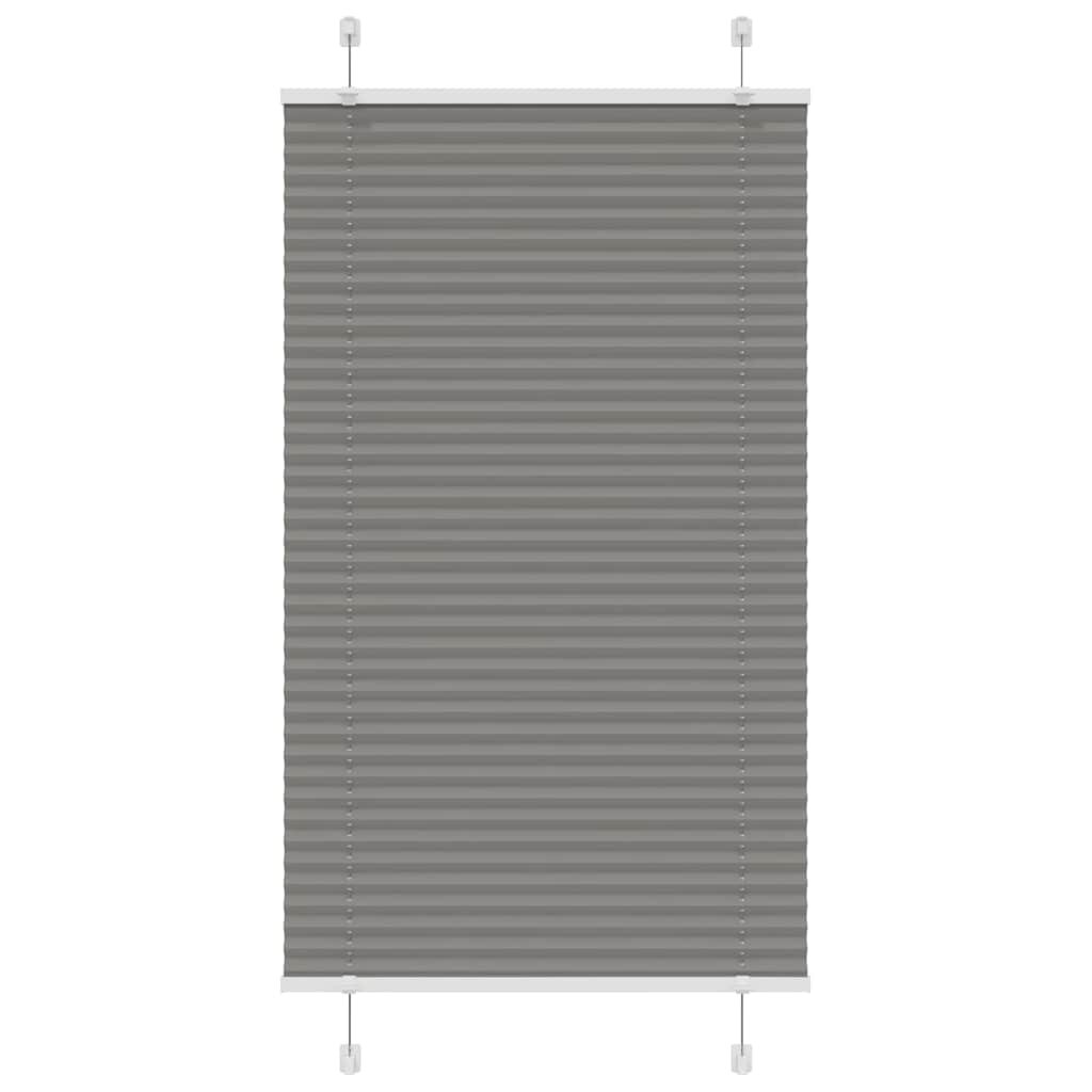 vidaXL Плисирана щора Антрацит 70x150 cm Ширина на плата 694 cm