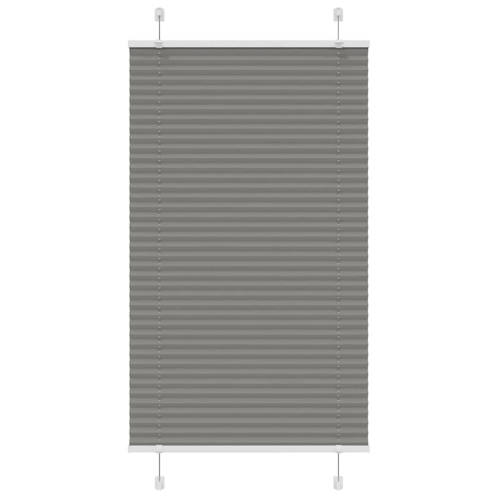 vidaXL Плисирана щора Антрацит 75x150 cm Ширина на плата 744 cm