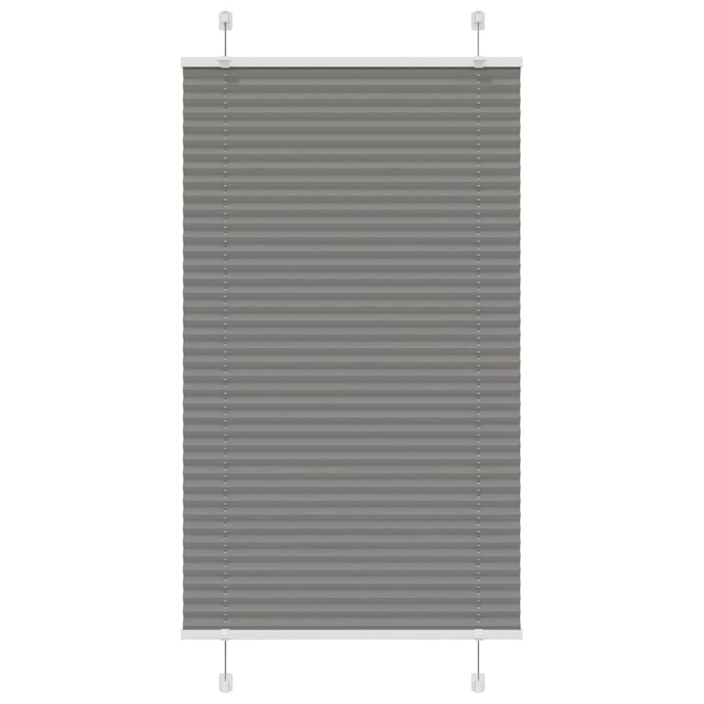 vidaXL Плисирана щора Антрацит 80x150 cm Ширина на плата 794 cm