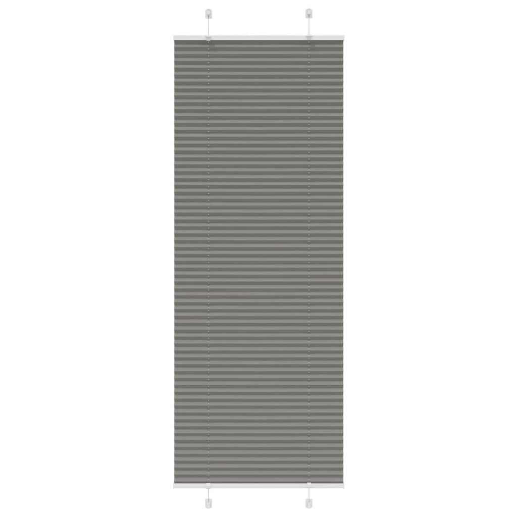 vidaXL Плисирана щора Антрацит 80x200 cm Ширина на плата 794 cm