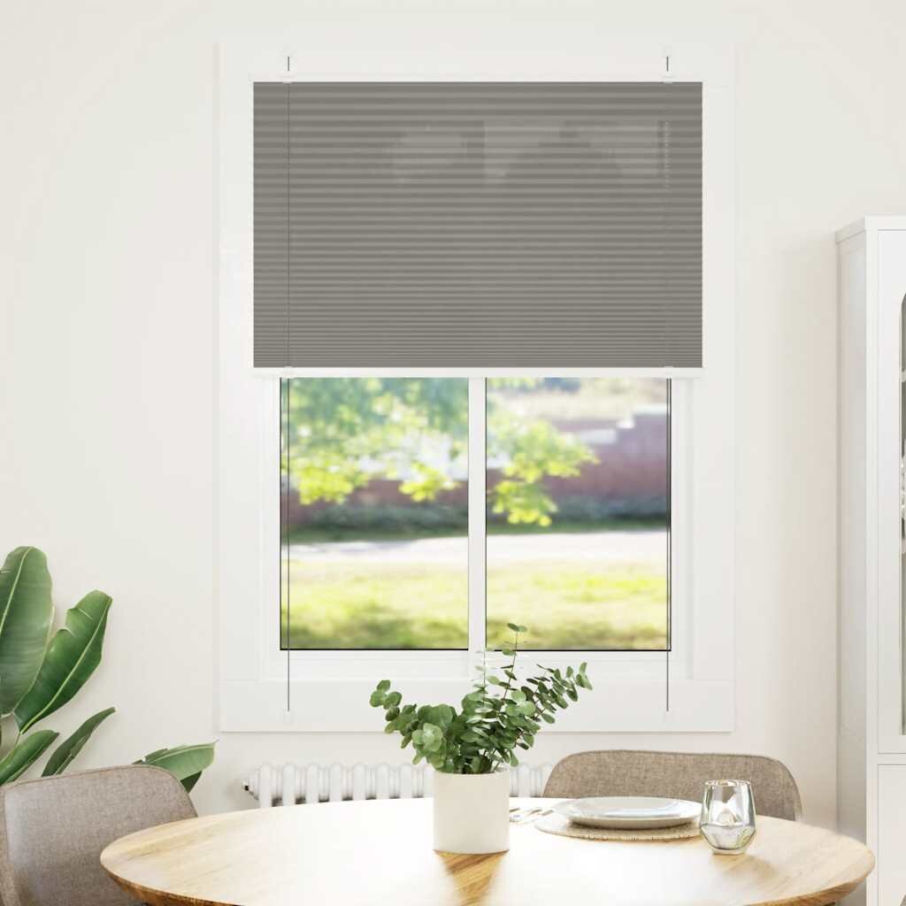 vidaXL Плисирана щора Антрацит 95x100 cm Ширина на плата 944 cm