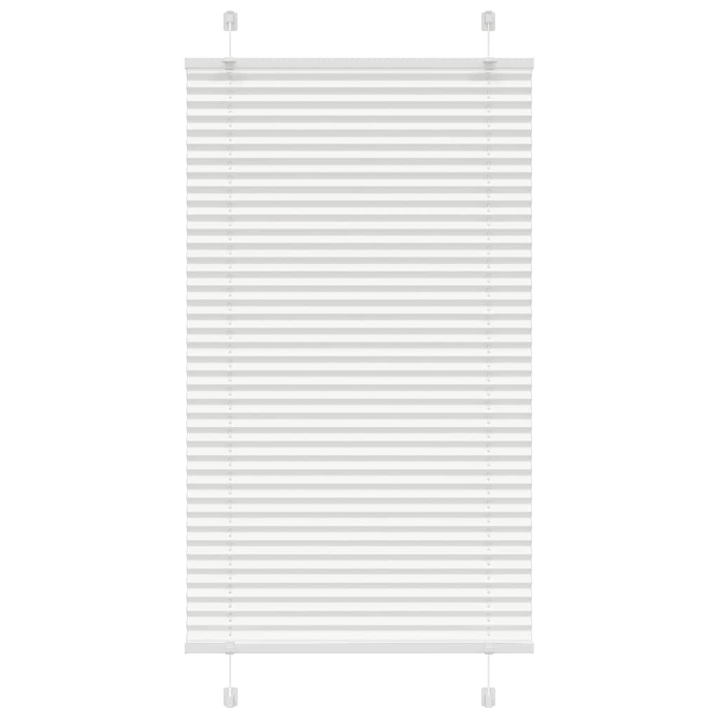vidaXL Плисирана щора Бяла 75x100 cm Ширина на плата 744 cm