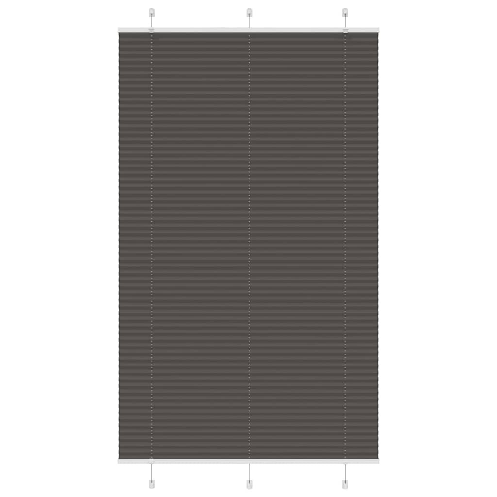vidaXL Плисирана щора черна 120x200 cm Ширина на плата 1194 cm