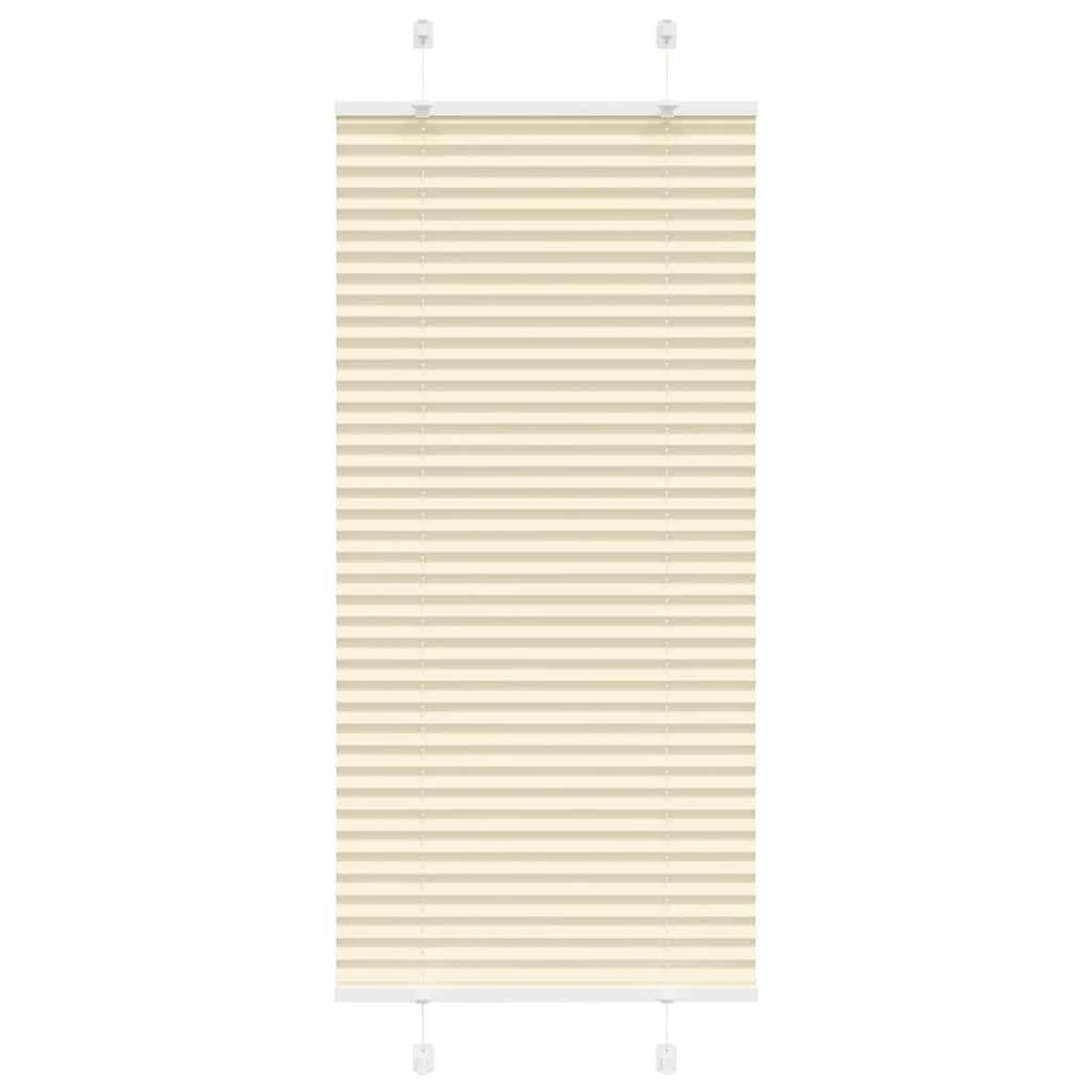 vidaXL Плисирана щора Cream 55x100 cm Ширина на плата 544 cm