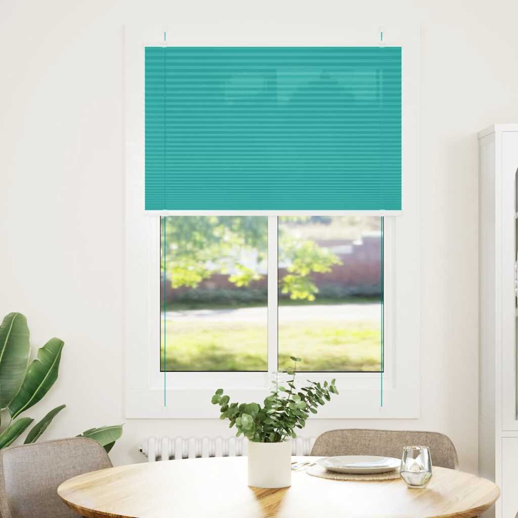 vidaXL Плисирана щора Petrol Green 100x150 cm Ширина на плата 994 cm