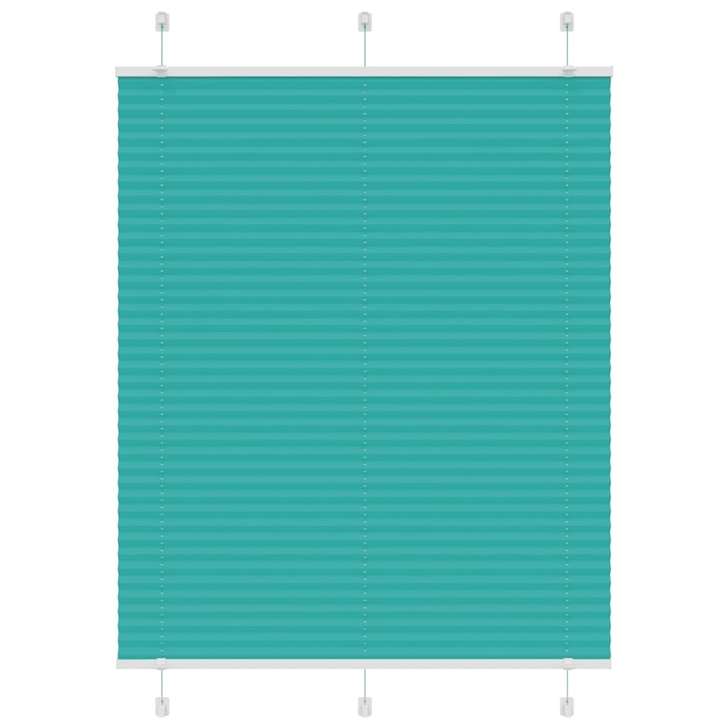 vidaXL Плисирана щора Petrol Green 105x150 cm Ширина на плата 1044 cm