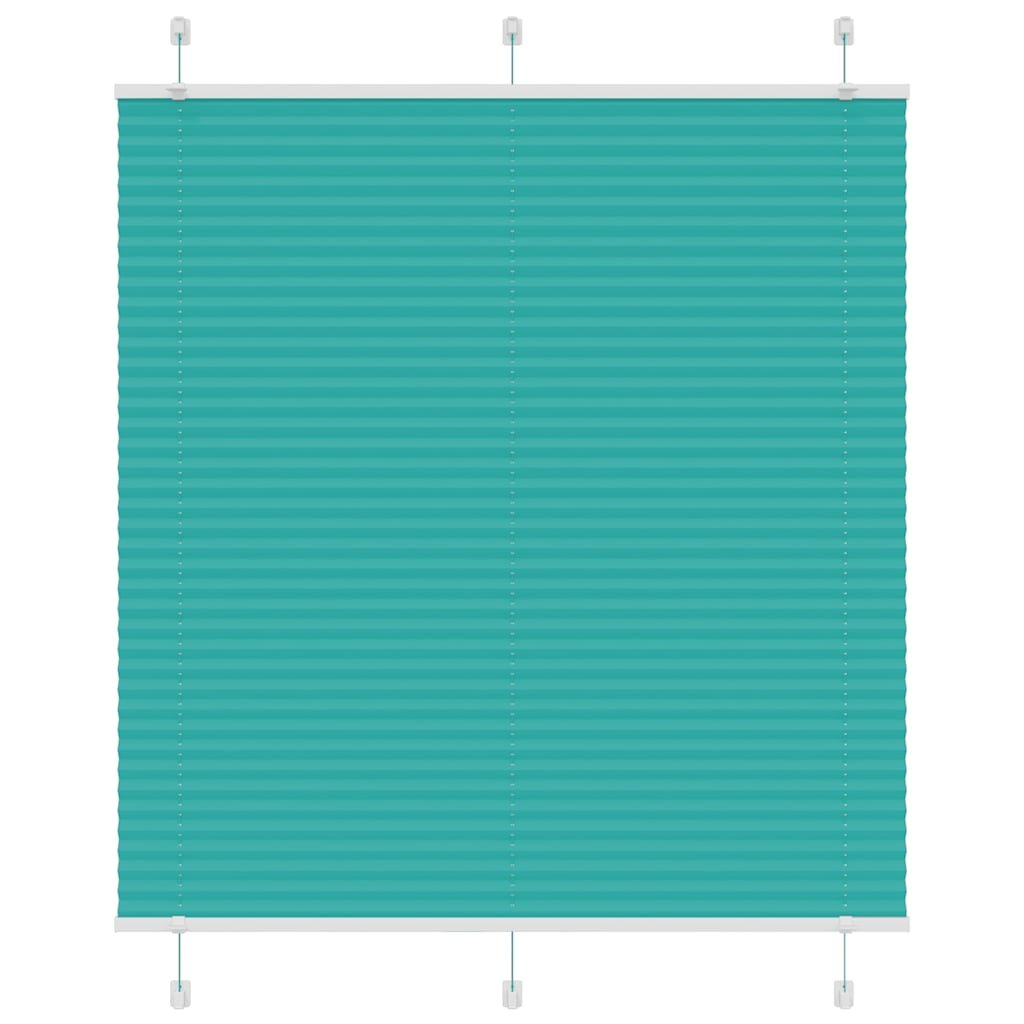 vidaXL Плисирана щора Petrol Green 120x150 cm Ширина на плата 1194 cm