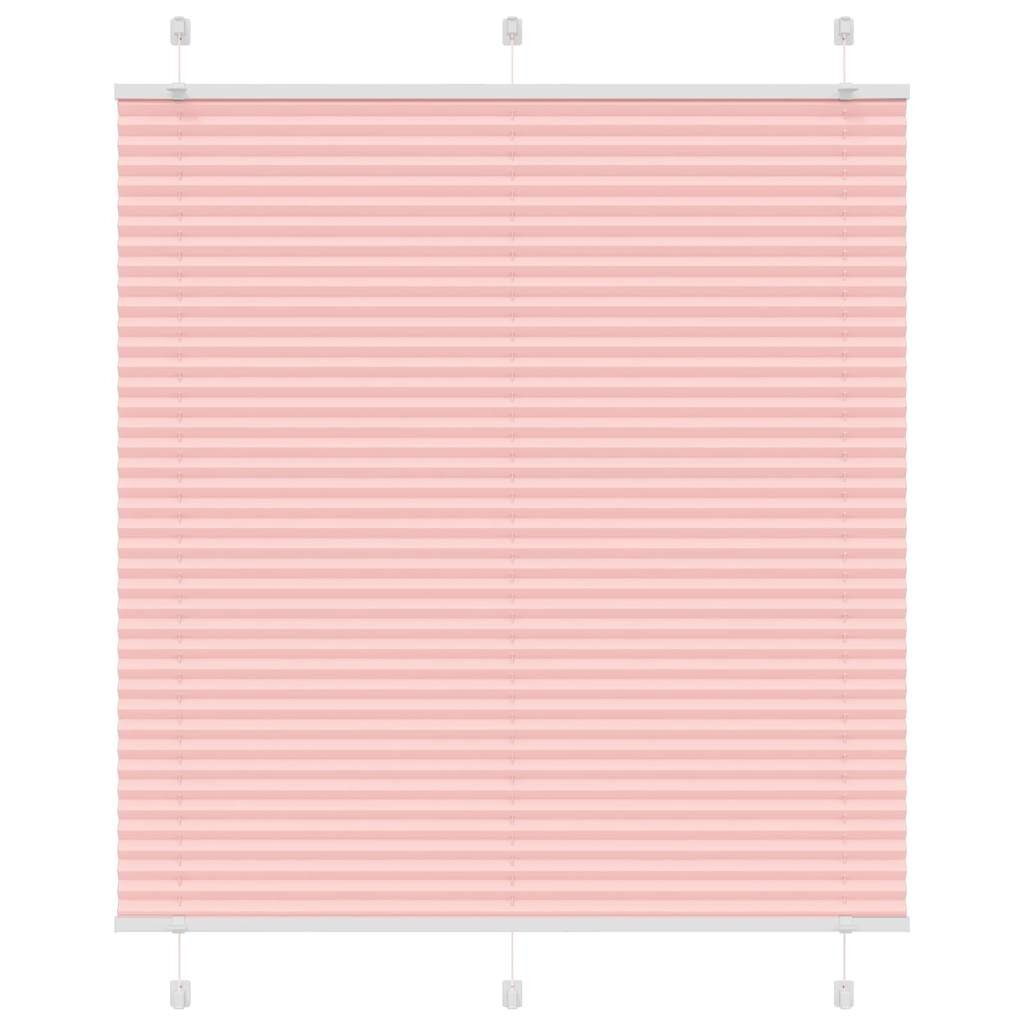 vidaXL Плисирана щора Розово 120x150 cm Ширина на плата 1194 cm