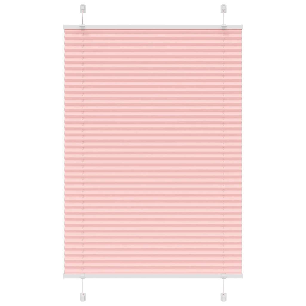 vidaXL Плисирана щора Розово 90x150 cm Ширина на плата 894 cm