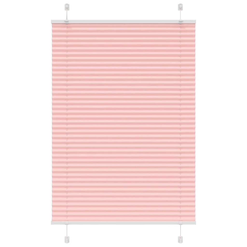 vidaXL Плисирана щора Розово 95x150 cm Ширина на плата 944 cm