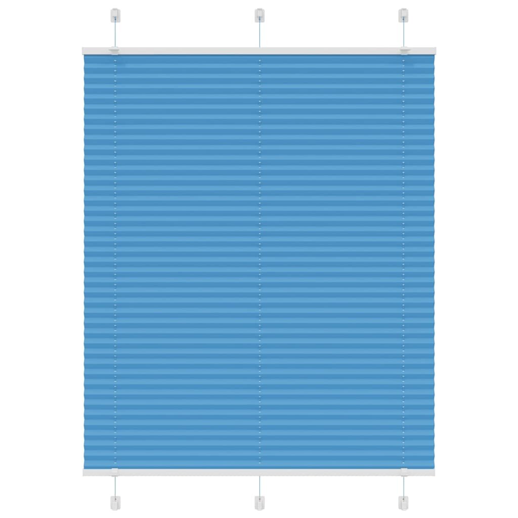 vidaXL Плисирана щора Синя 105x150 cm Ширина на плата 1044 cm