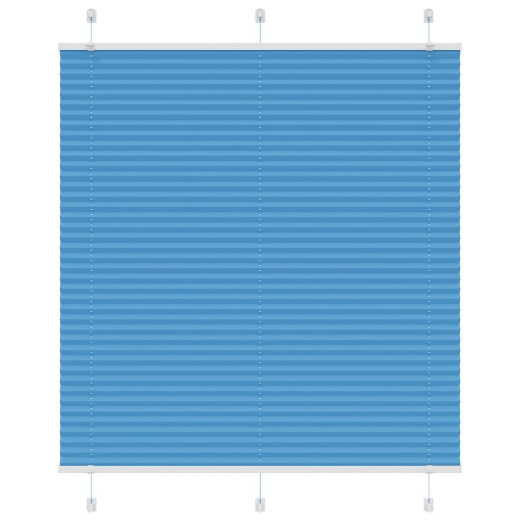 vidaXL Плисирана щора Синя 120x150 cm Ширина на плата 1194 cm