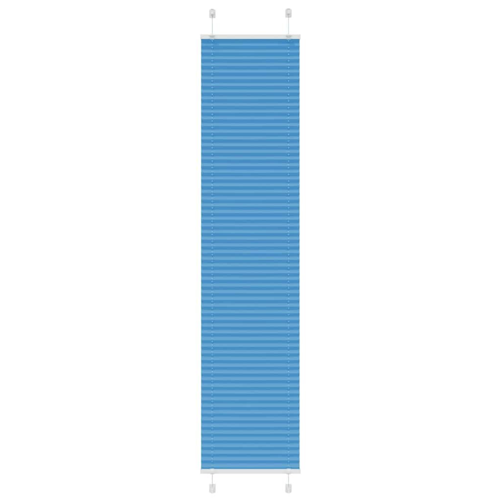 vidaXL Плисирана щора синя 45x200 см ширина на плата 444 см полиестер