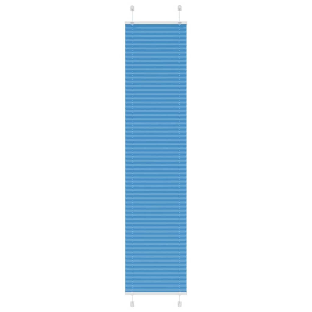 vidaXL Плисирана щора синя 50x200 см ширина на плата 494 см полиестер