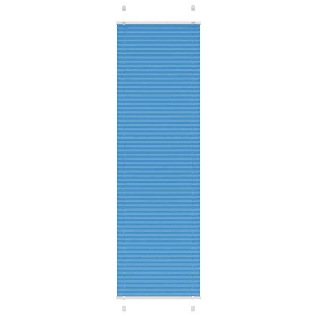 vidaXL Плисирана щора синя 60x200 см ширина на плата 594 см полиестер