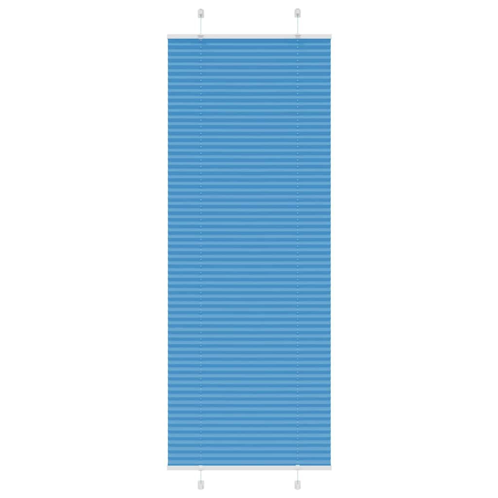 vidaXL Плисирана щора синя 70x200 см ширина на плата 694 см полиестер