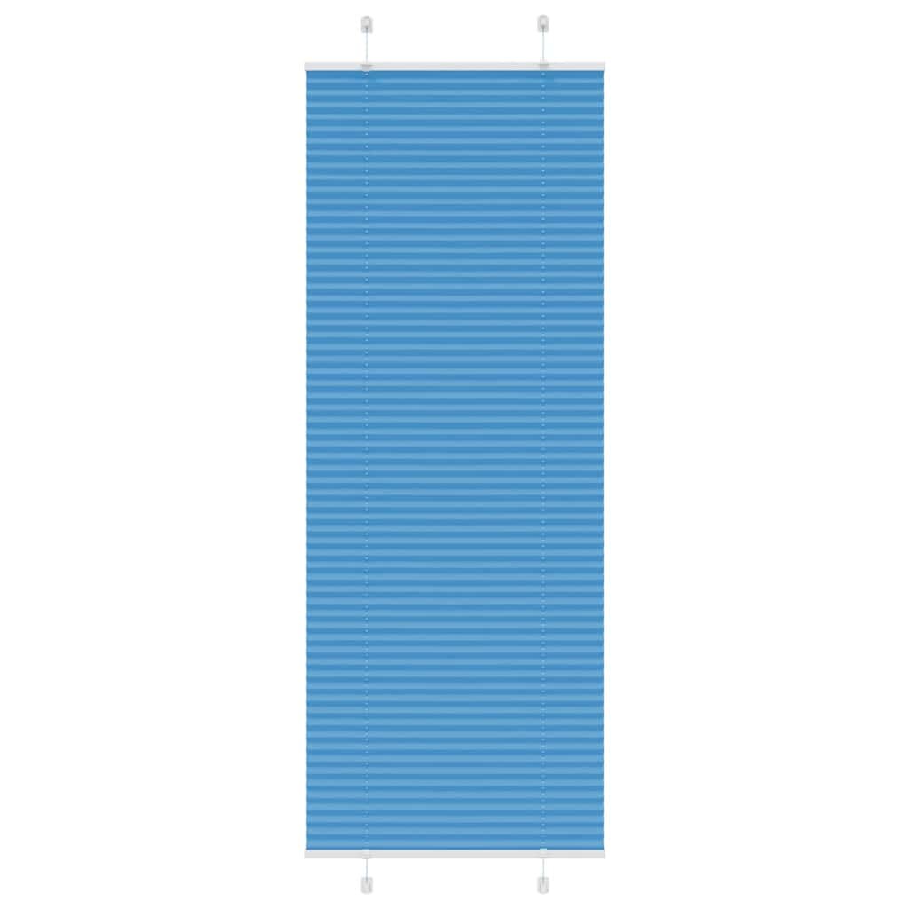 vidaXL Плисирана щора синя 80x200 см ширина на плата 794 см полиестер