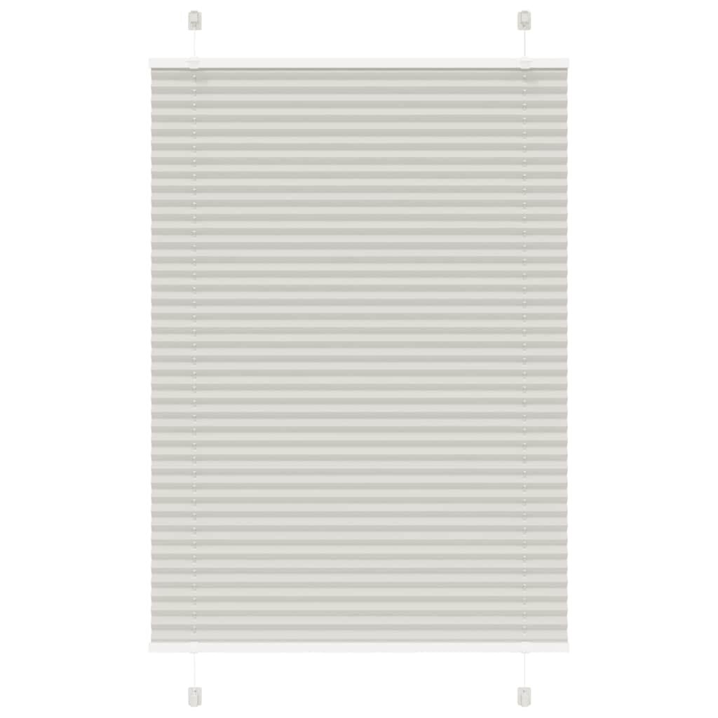 vidaXL Плисирана щора Светло сиво 100x100 cm Ширина на плата 994 cm