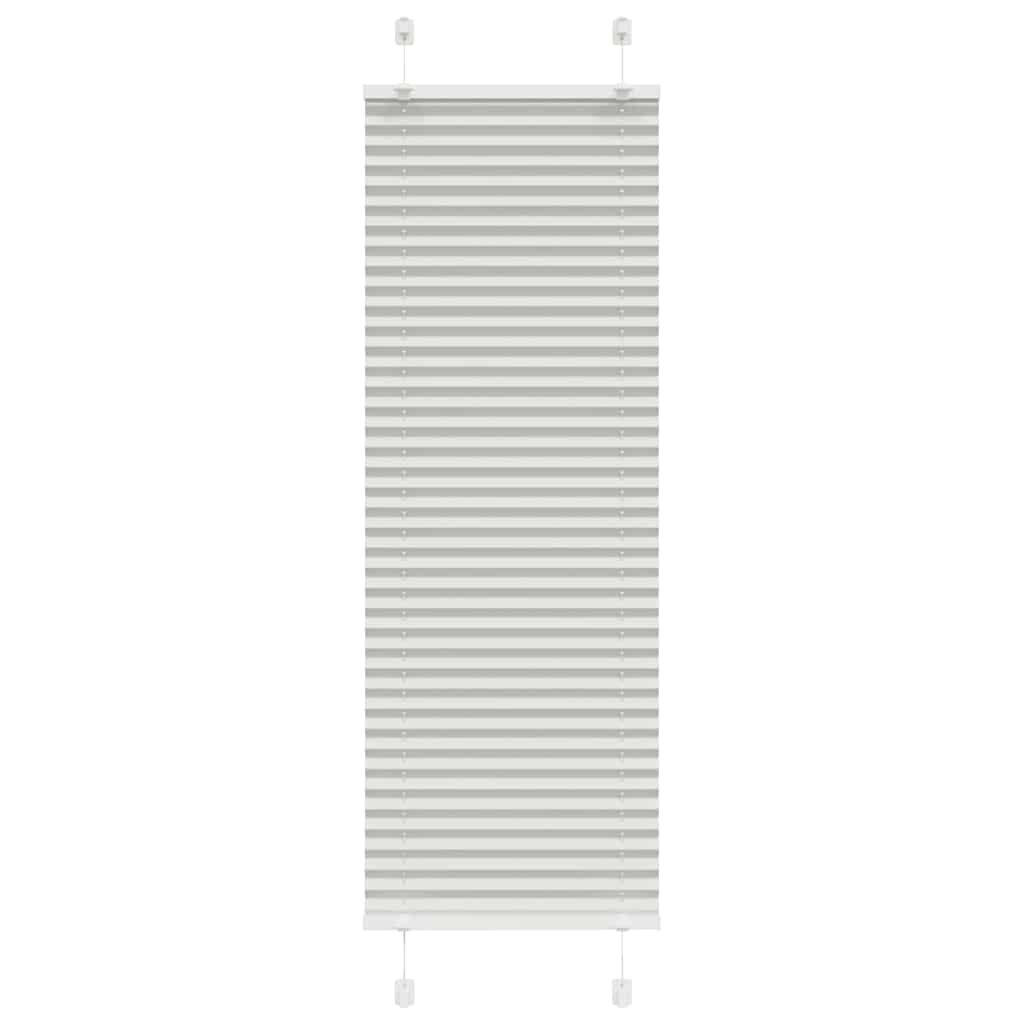 vidaXL Плисирана щора Светло сиво 50x150 cm Ширина на плата 494 cm