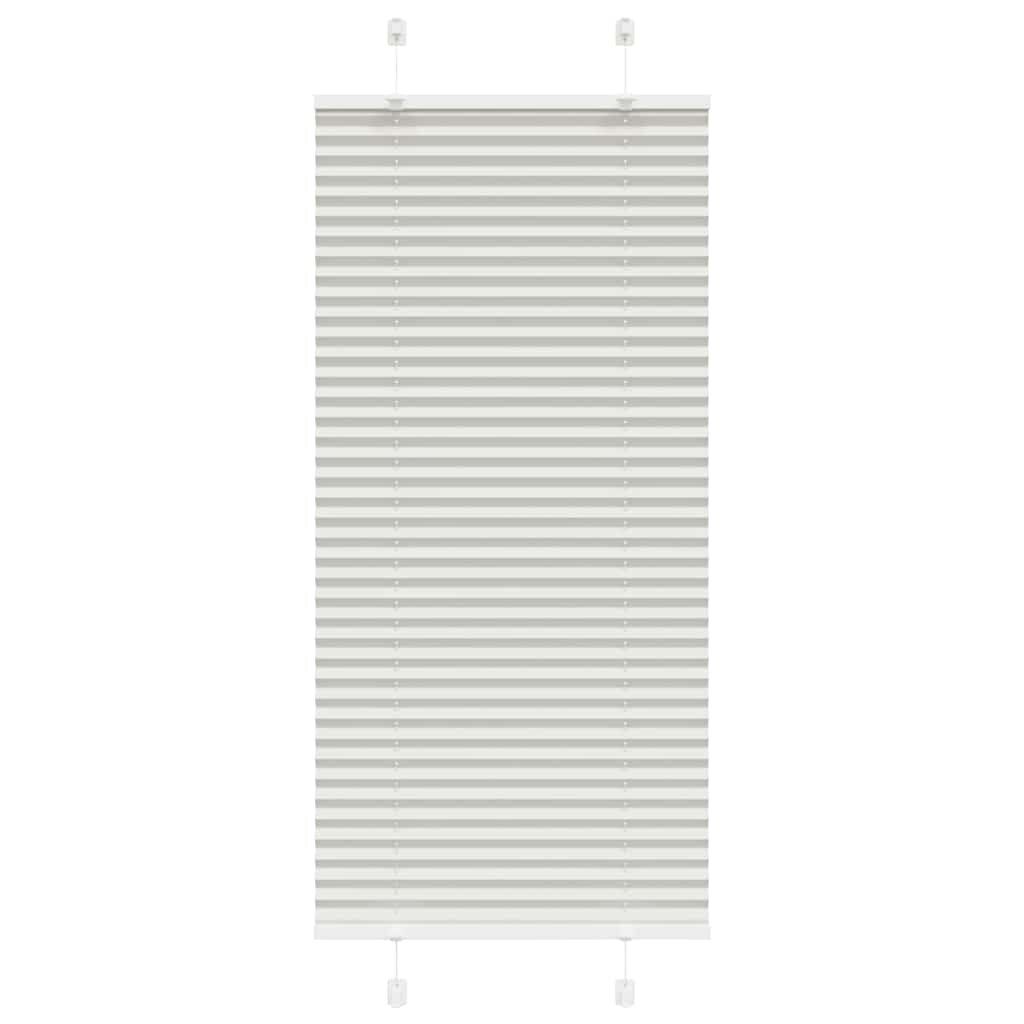 vidaXL Плисирана щора Светло сиво 60x100 cm Ширина на плата 594 cm