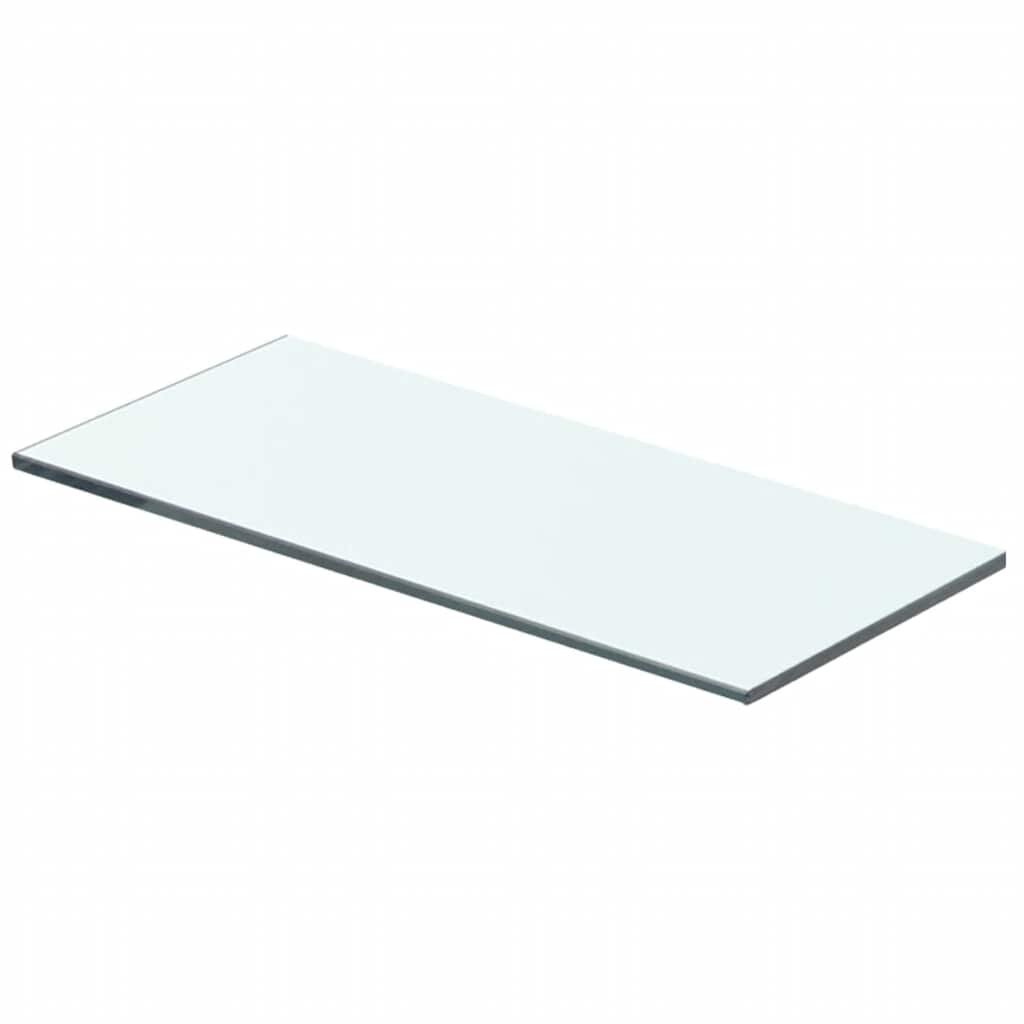 vidaXL Плоча за рафт прозрачно стъкло 40 x 12 см