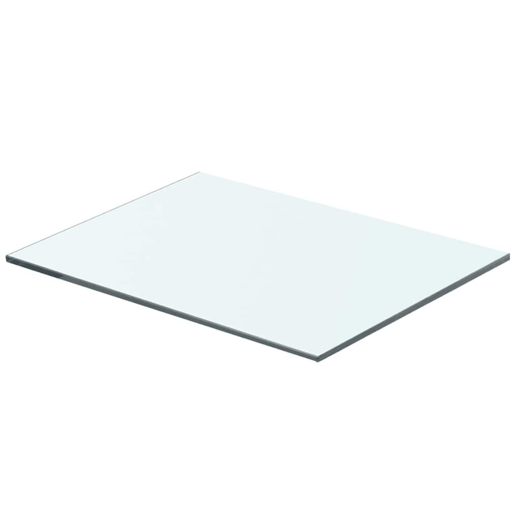 vidaXL Плоча за рафт прозрачно стъкло 40 x 25 см