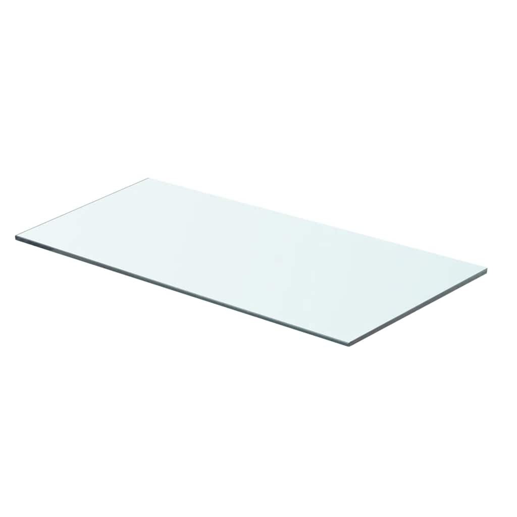 vidaXL Плоча за рафт прозрачно стъкло 60 x 25 см