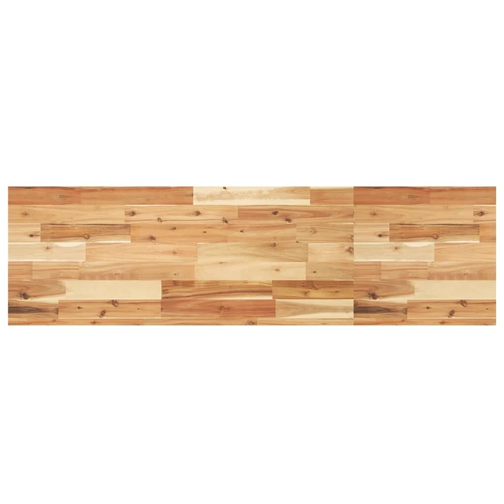 vidaXL Плот за баня маслен финиш 120x40x4 см масивно дърво акация
