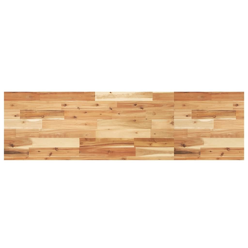 vidaXL Плот за баня маслен финиш 160x40x4 см масивно дърво акация