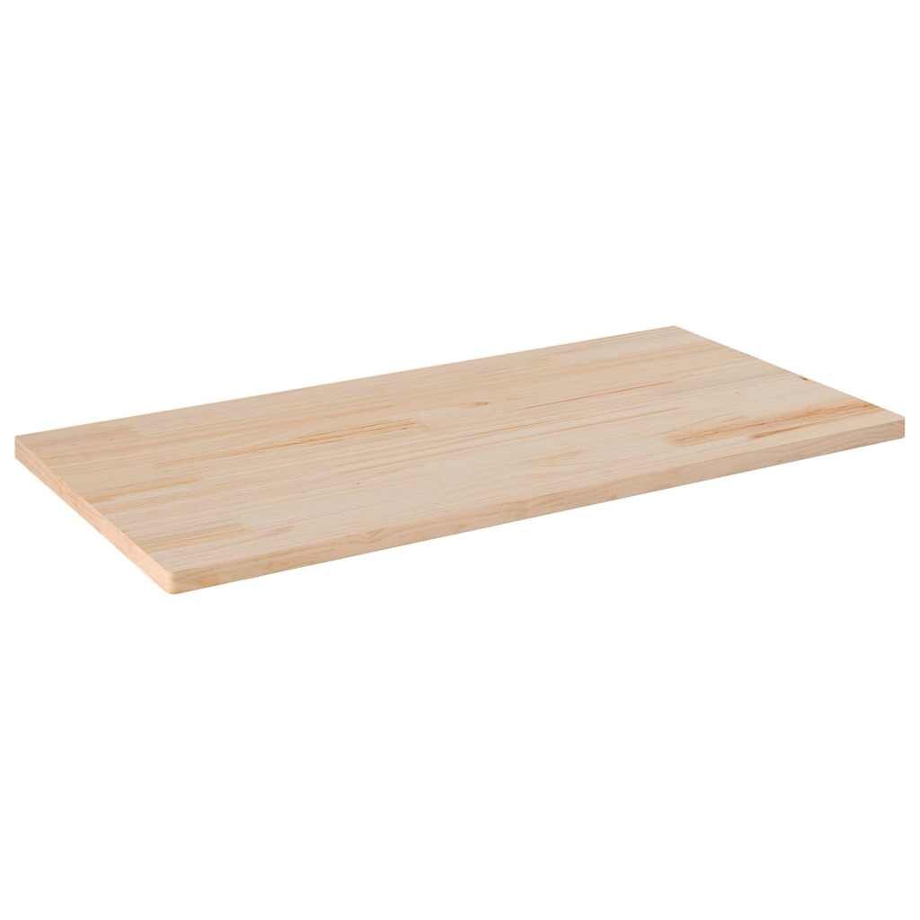 vidaXL Плот за маса 100x50x25 см бор масив правоъгълен