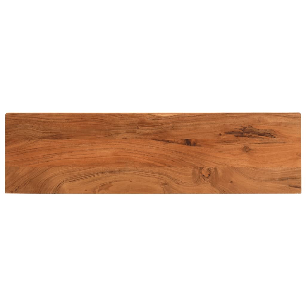 vidaXL Плот за маса 110x20x38 см правоъгълен масивна акация
