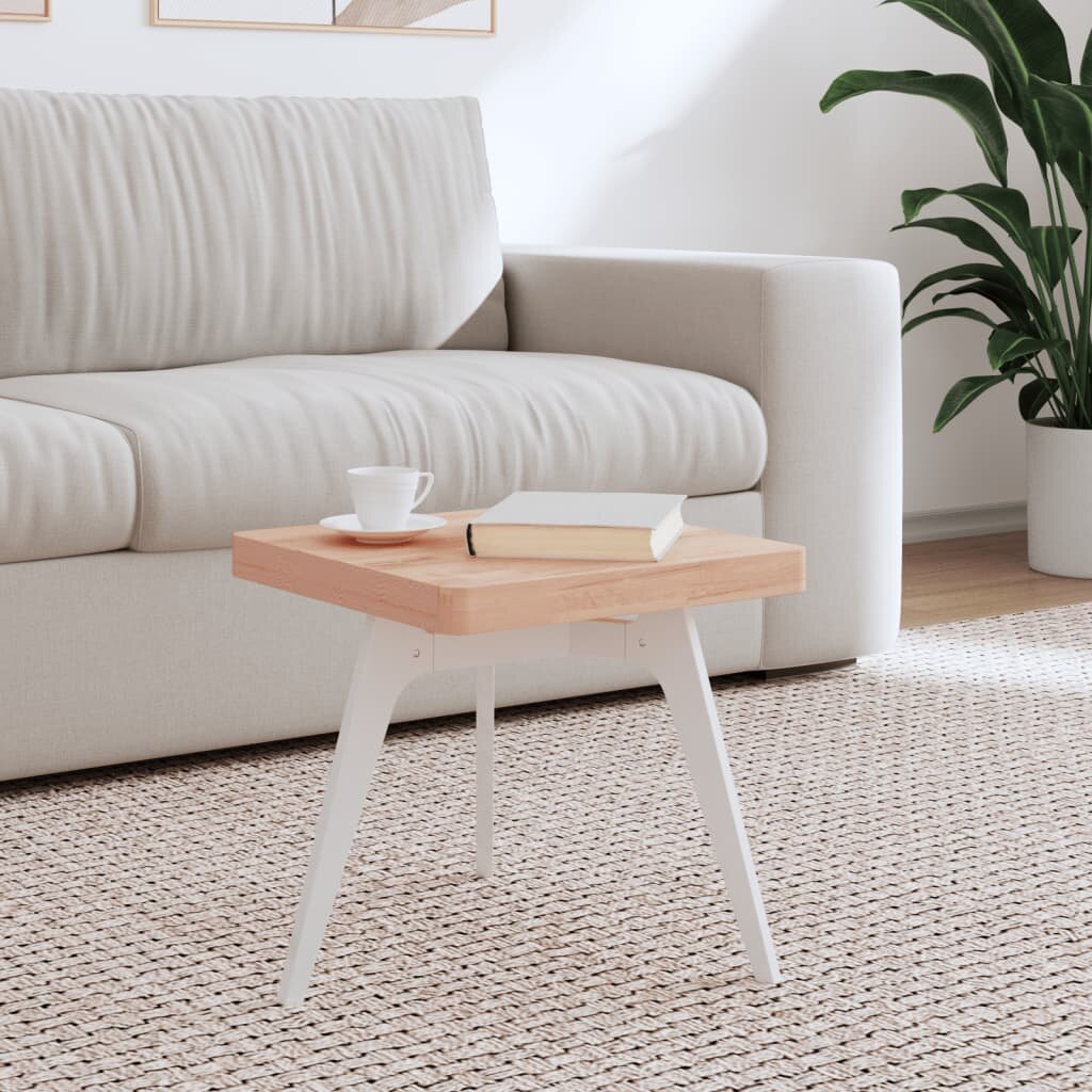 vidaXL Плот за маса 40x40x4 см квадратен масивен бук