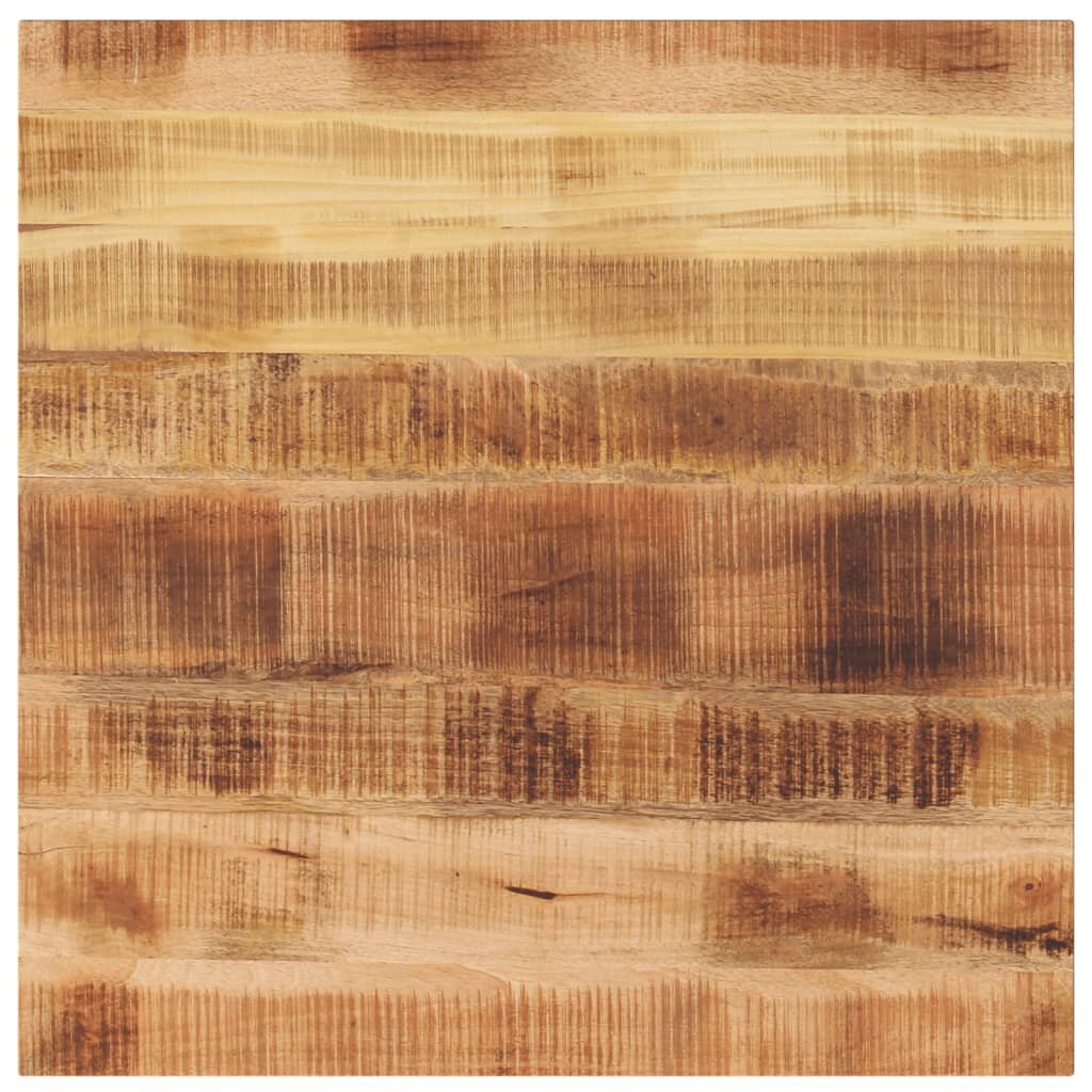vidaXL Плот за маса 80x80x38см квадратен масивно дърво грубо манго