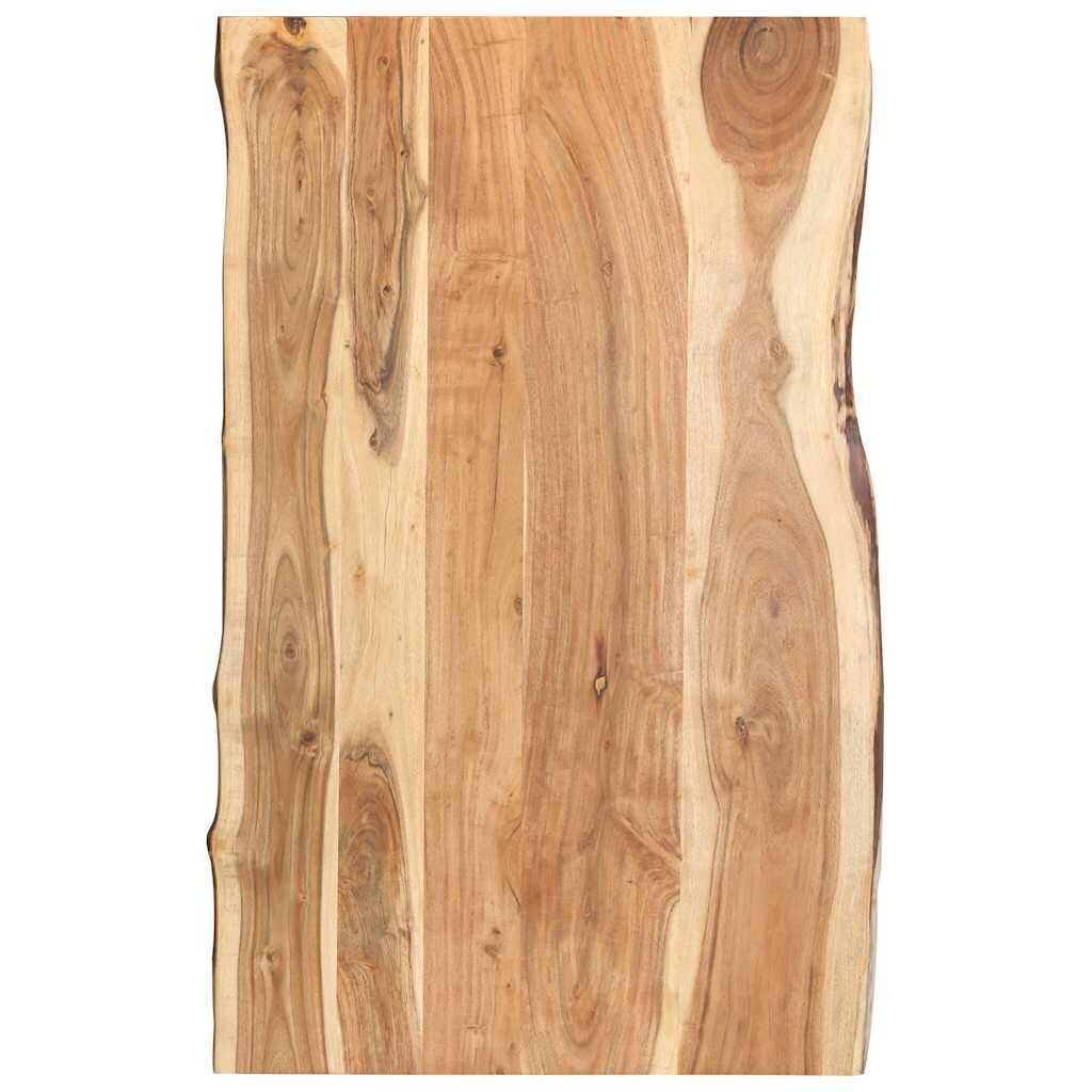 vidaXL Плот за маса акациево дърво масив 100x(50-60)x38 cм