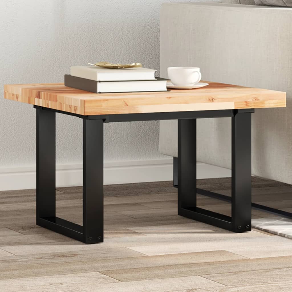 vidaXL Плот за маса квадратен 60x60x4 см масивна акация