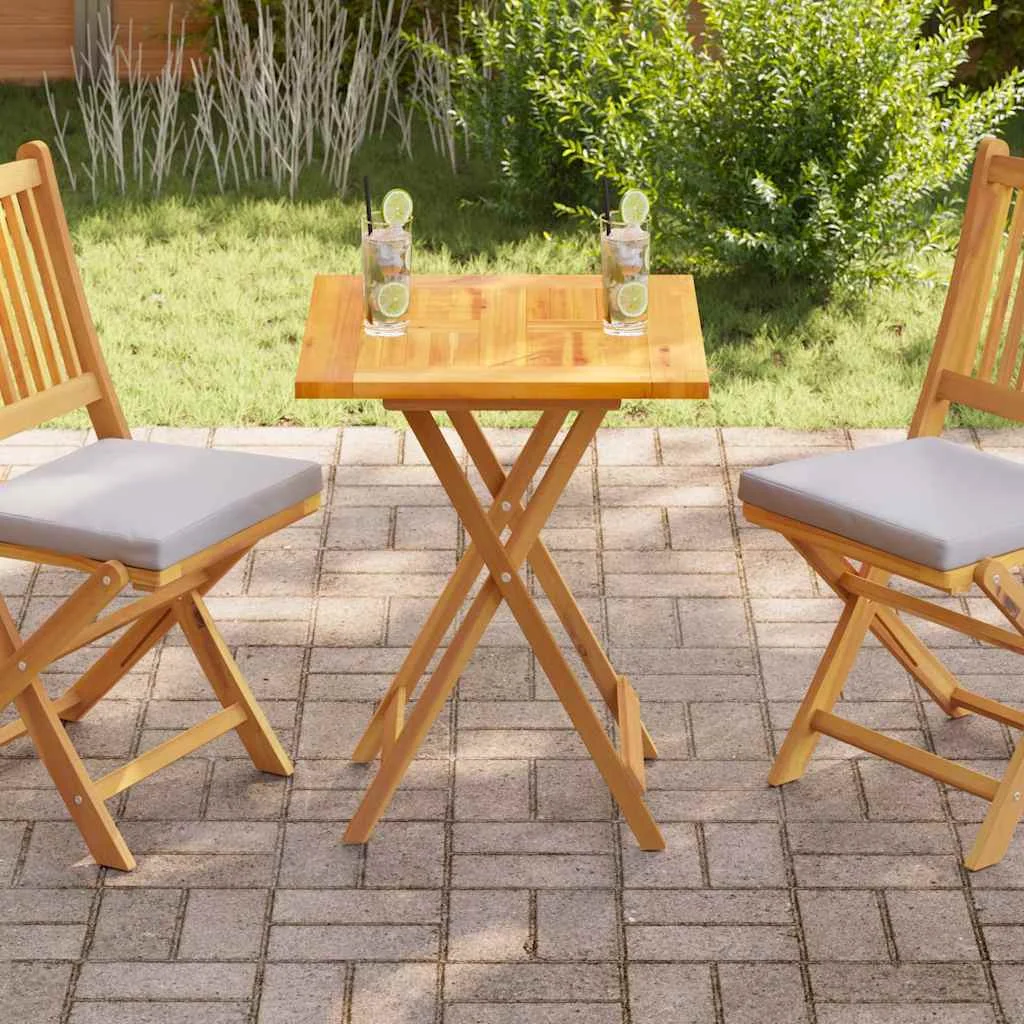 vidaXL Плот за маса тиково дърво масив 60x60x25 cм