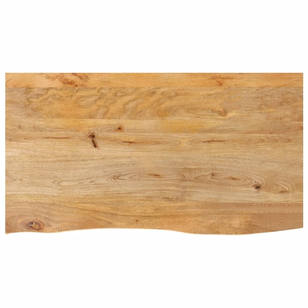 vidaXL Плот за маса жив ръб 100x60x25 см масивно дърво манго