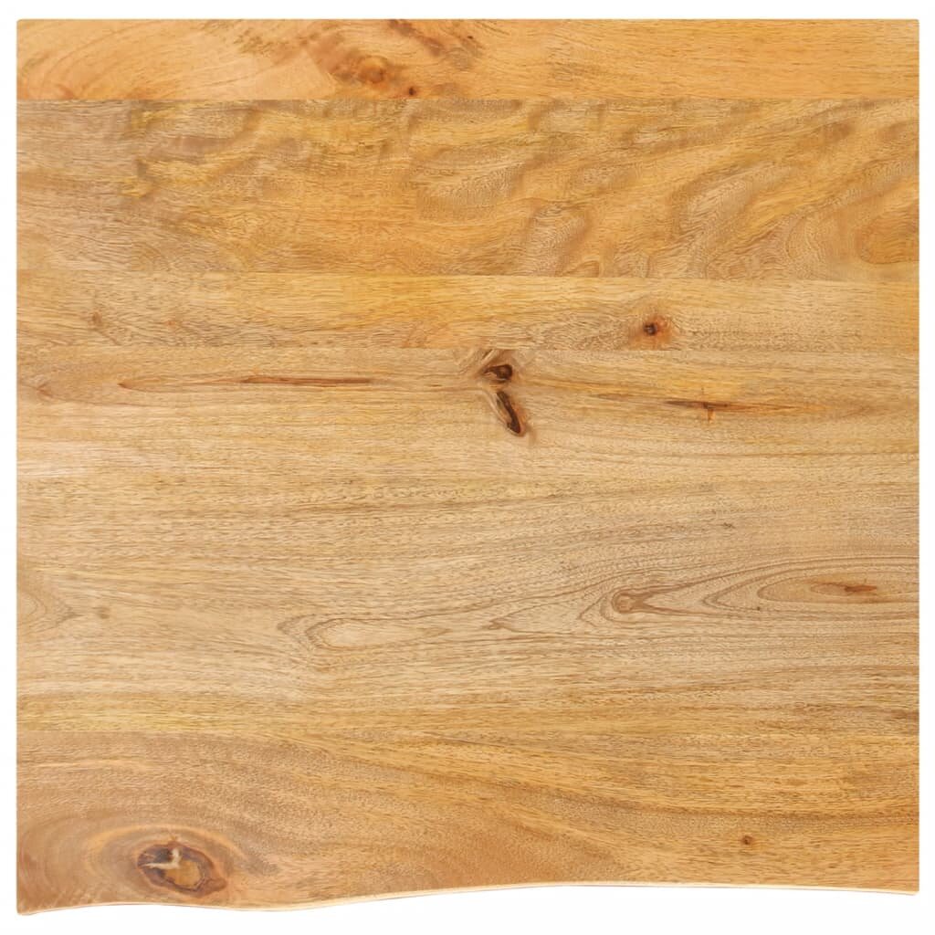 vidaXL Плот за маса жив ръб 80x80x38 см масивно дърво манго